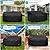 BROSYDA Patio Sofa Cover Waterproof - Heavy Duty 2-Seater Outdoor Couch Cover Patio Furniture Covers with Air Vent and Handles, 60" L×34" D×30" H, Black