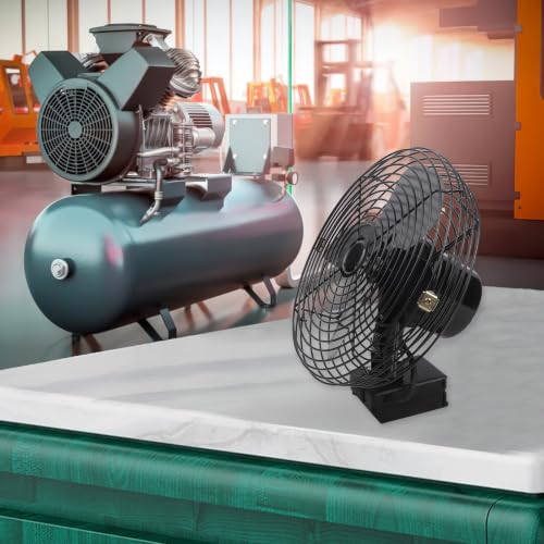Ventilador de camping portátil recargable de metal de 8 pulgadas a batería 8