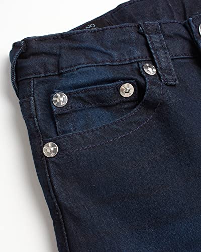 True Religion Boys' Jeans - Slim Fit Stretch Denim Moto Jeans For Boys (4-16), Size 7, Mason Blue #TOP3