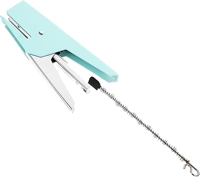 Metal Handheld Stapler for Students and Office, Portable Mint Green Desktop Stapler, Compact Size for Home, School, and Classroom Use