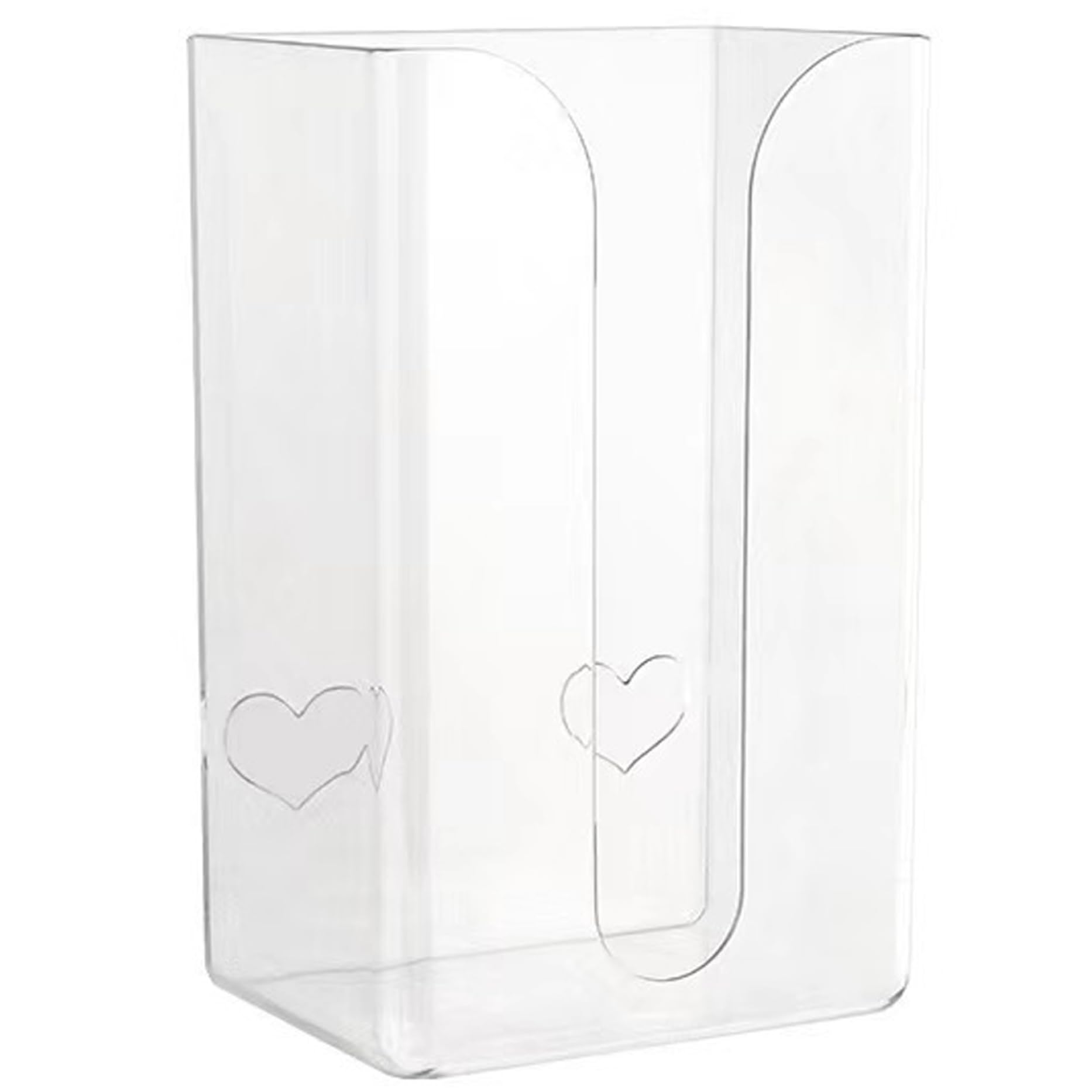 Hperu Tissue Box Holder, Wall Mounted Clear Plastic 6x4x3in No-Punch Dispenser for Bathroom Kitchen - Acrylic Tissue Box Holder