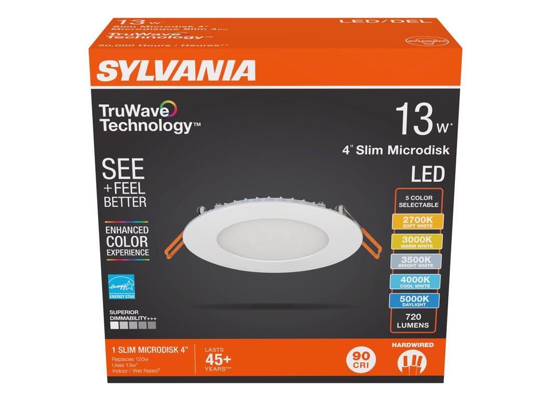 Sylvania 3011750 13 watt TruWave White LED Canless Recessed
