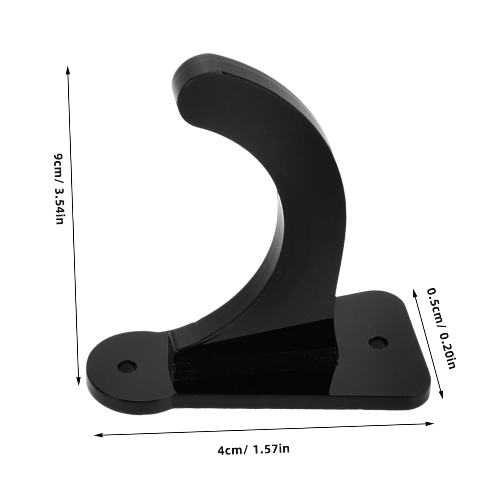 Hemoton 1 Pair Baseball Bat Wall Mount Holder Sturdy Horizontal Display Rack for Softball Baseball Bats Versatile Organizer for Home Office