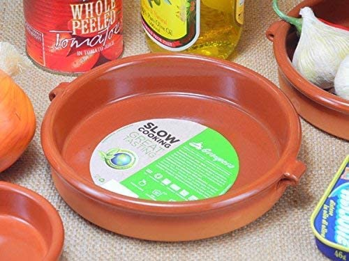 Amazon | アヒージョ鍋 Graupera スペイン製 カスエラ テラコッタ 陶器