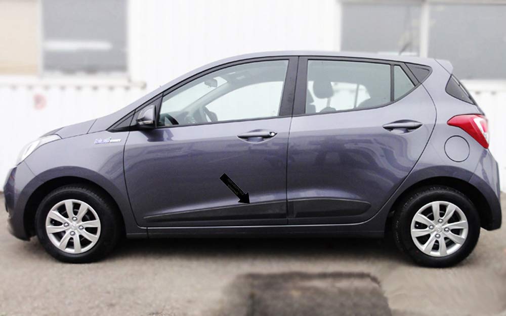 Spangenberg Listones de protección laterales de color negro para Hyundai i10 II Hatchback 5 puertas a partir de año de construcción 11.2013- F49 (3700049)