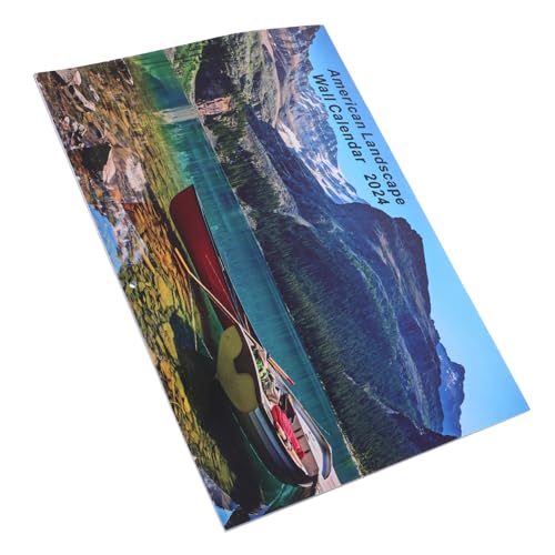 Happyyami 年風景写真壁掛けカレンダー 小型丈夫 月間予定管理 多用途スケジュール記入可能 家 オフィス用