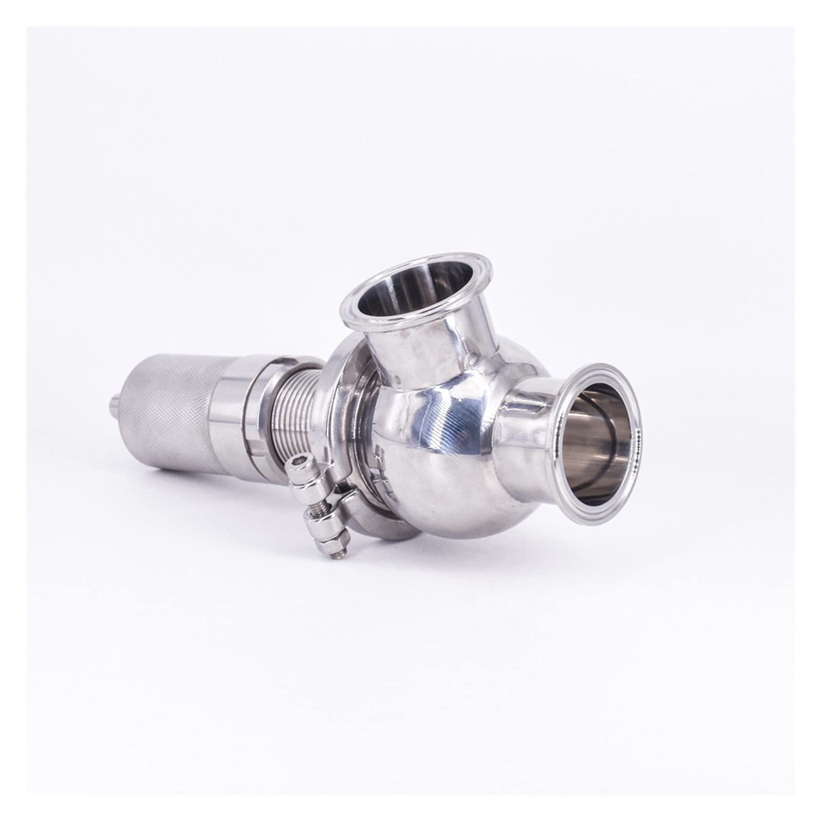 Valvola dell'acqua di collegamento senza drip 2 "TRI TI CLAMP VALVOLA DI SICUREZZA DI SICUREZZA SICURATORE SICURO SICURO 304 Acciaio inossidabile Acciaio inossidabile Gas liquefatto