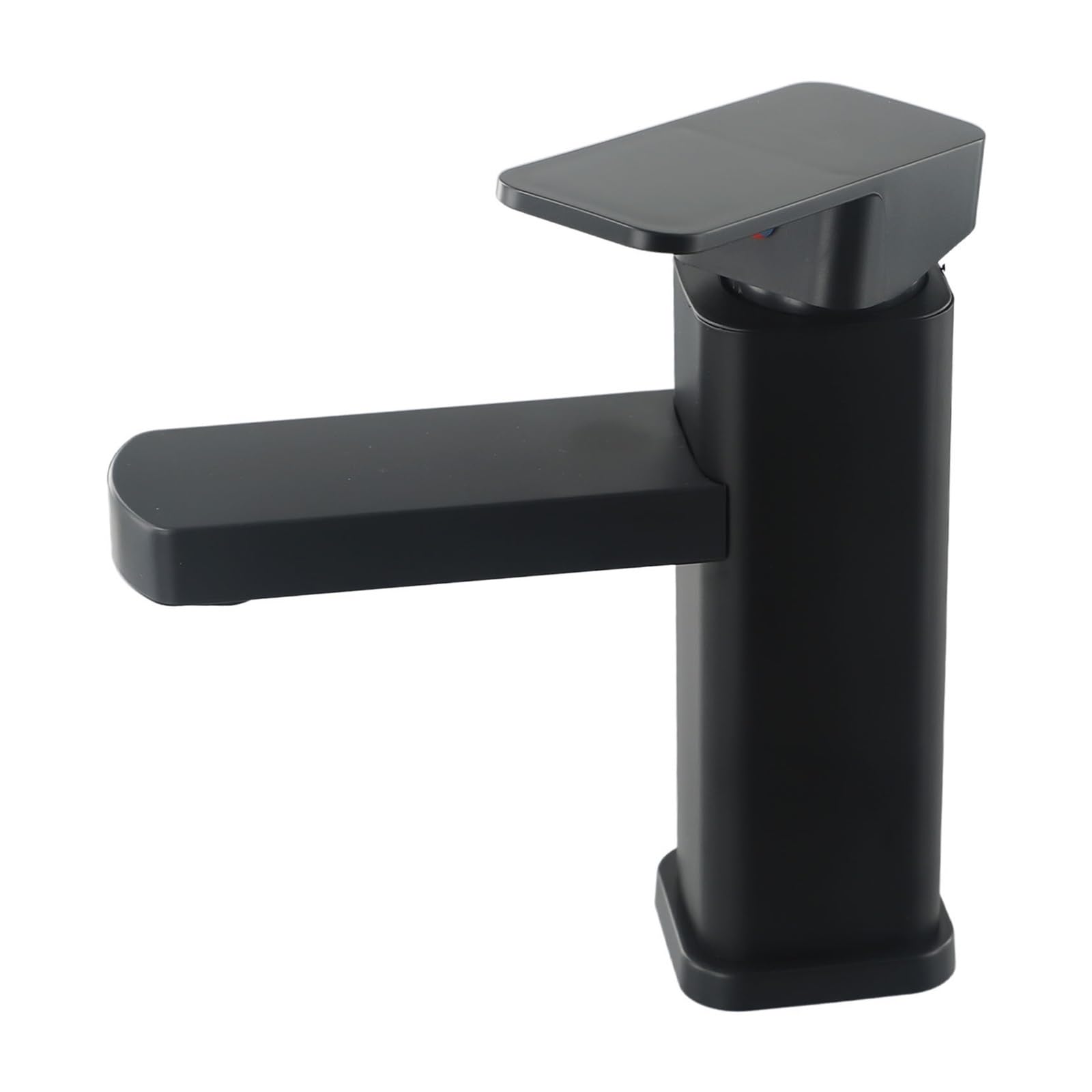 Robinet mitigeur chaud et froid à cartouche céramique pour lavabo carré de salle de bains