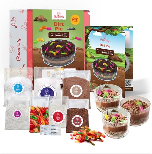 Baketivity Dirt Pie Kids Baking Kit with Pre-Measured Ingredients