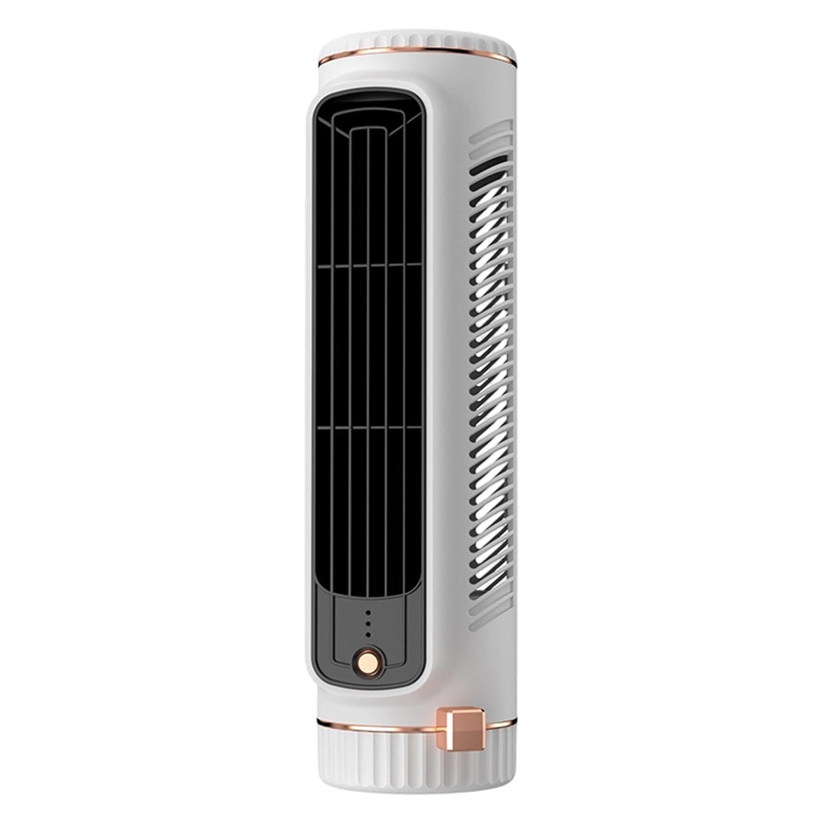 Small Tower Fan | 3 Speeds Bladeless Silent USB Rechargeable - Cooling Desk Fans Small Quiet | for Indoor Home Bedroom Office Study Room Dorm Apartment RV Sleep