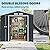 Outsunny 7' x 4' Outdoor Storage Shed, Garden Tool Metal Shed with Foundation Kit, Double Lockable Door, Air Vents and Sloping Roof, for Backyard, Patio, Lawn, Dark Gray