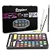 Produktbild Aquarellfarben Set Aquarellkasten mit 48 Wasserfarben, 8 Aquarellpapier 1 Bleistift,1 Pinsel, 1 Wassertankpinsel,1 Aquarellfarbe zum Malent, Wasser absorbierender Schwamm, für Studenten, Kinder