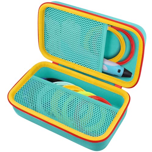 co2CREA Storage Case for 3D Printing Pen Set Mesh Pockets Holder for SCRIB3D P1 /MYNT3D Super /PIKA3D Super /3Doodler Start 3D Printing pen and Filament Refill