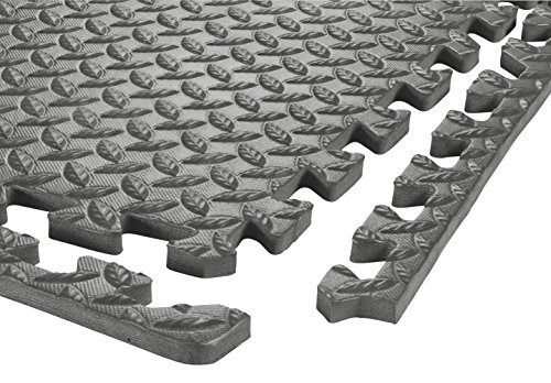 Esterilla puzzle Sivan de espuma EVA protectora de suelo gris de 24 sq ft 5