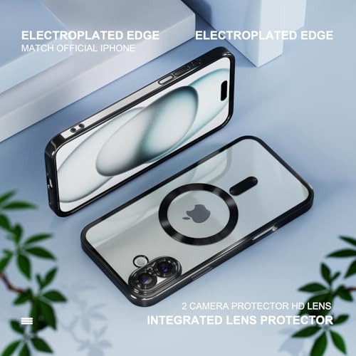 Image of Misea Magnetic for iPhone 16 Case Compatible with MagSafe Black