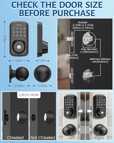 Smart Biometric Front Door Lock with Camera