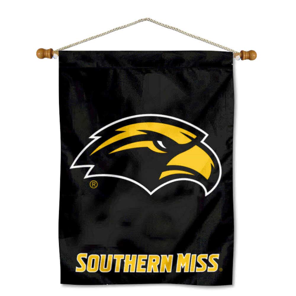 College Flags & Banners Co. Southern Mississippi Eagles Banner with Hanging Pole