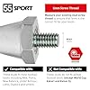 55 Sport Elite Alloy Replacement Studs For Nike Football Boots (S 11/13mm, L 13/15mm) - Short (11/13mm) - Silver #1