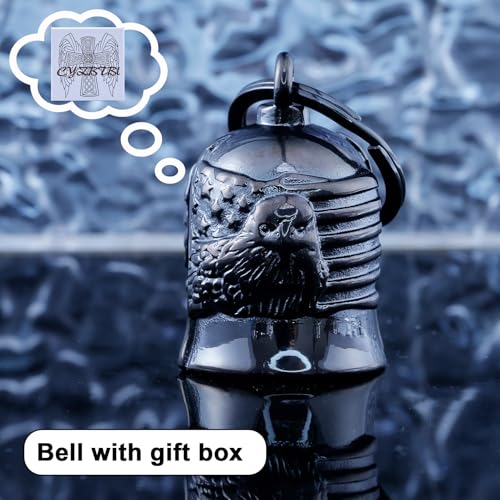 Image of Motorcycle for Bells - Motorcycle Angel Bell for Men Women,Bell Biker Accessory,Guard Riding Safety (Black)