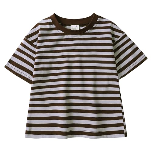 Kids Tales 3 Pack Girls Boys Striped T-Shirts Child Short Sleeve Tee Tops Kids Oversized Crewneck Pullover Shirt4