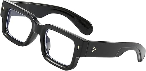 Teumire Gafas de marco cuadrado grueso para mujeres y hombres, anteojos rectangulares gruesos, sin receta, lentes de luz azul para computadora disponible en Yaxa Venezuela