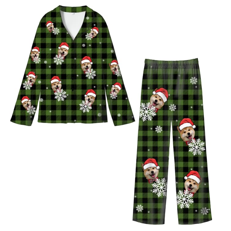 Custom Pajamas Set for Men & Women - Custom Photo for Christmas PJs, Custom Pajama Pants Personalized Sleepwear Gift for Family & Friends2