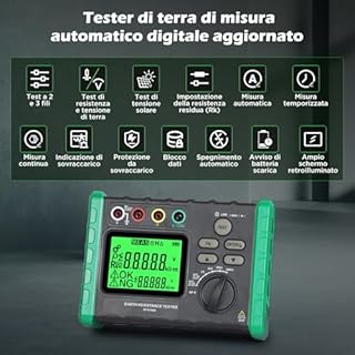 KAISAL Tester di Resistenza di Terra DY4100A 2/20/200/2000Ω AC 0~600 V DC 1500V Misura di Tensione di Terra