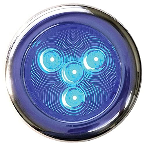 TH Marine LED-51828-DP Puck Light, 3-Inch, Stainless Steel/Blue