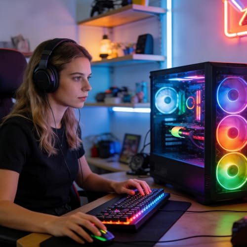 Tira De LED RGB Para PC - Extensión De Cable De Fuente Alimentación De Neón ARGB De 24 Pines, 108 LED, Iluminación De Placa Base De Sincronización, Decoración De Modificación De De Computadora Fl - imagen 8