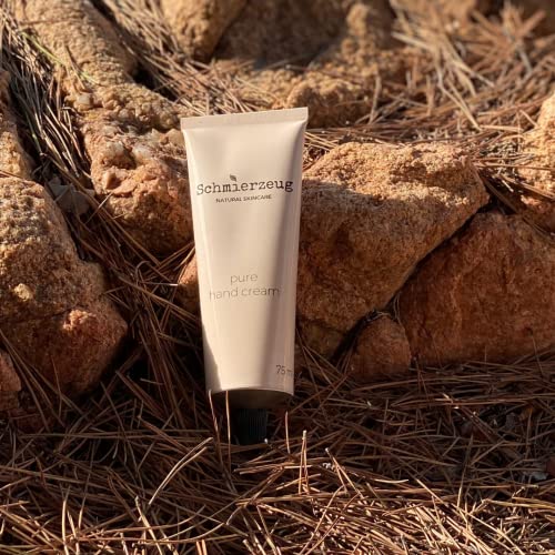 SCHMIERZEUG Hand Cream, Clean Beauty mit Sheabutter, Panthenol & Allantoin, wirklich effektiv bei trockener Haut, zieht schnell ein, Handcreme unterstützt bei Neurodermitis, parfümfrei, 75ml – Bild 7