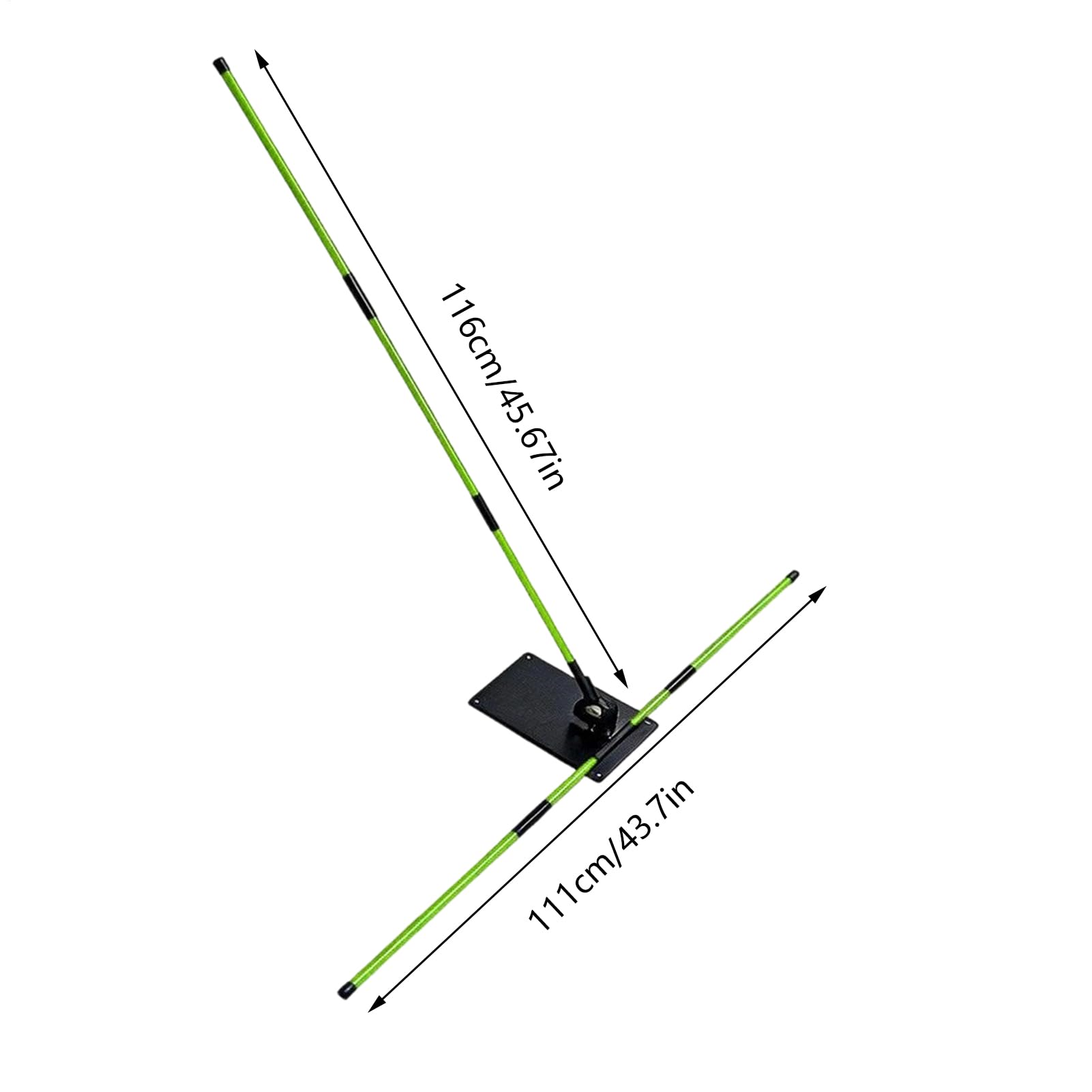 Generisch Barras de alineación de golf – Soporte de ángulo, barras de entrenamiento de golf con escala transparente para prácticas de swing, patio trasero de oficina en casa, precisión de swing para