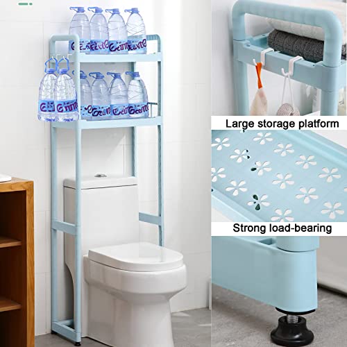 SEAFRONT Scaffale Sopra WC – Ripiano Salvaspazio In Ferro Per Bagno, Con Ganci, Regolabile, Fino A 11 Libbre - 2