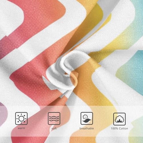 KLL Abstract Rainbow Stripes Baby Boys Comfort Nighttime Underwear Cute Undies3