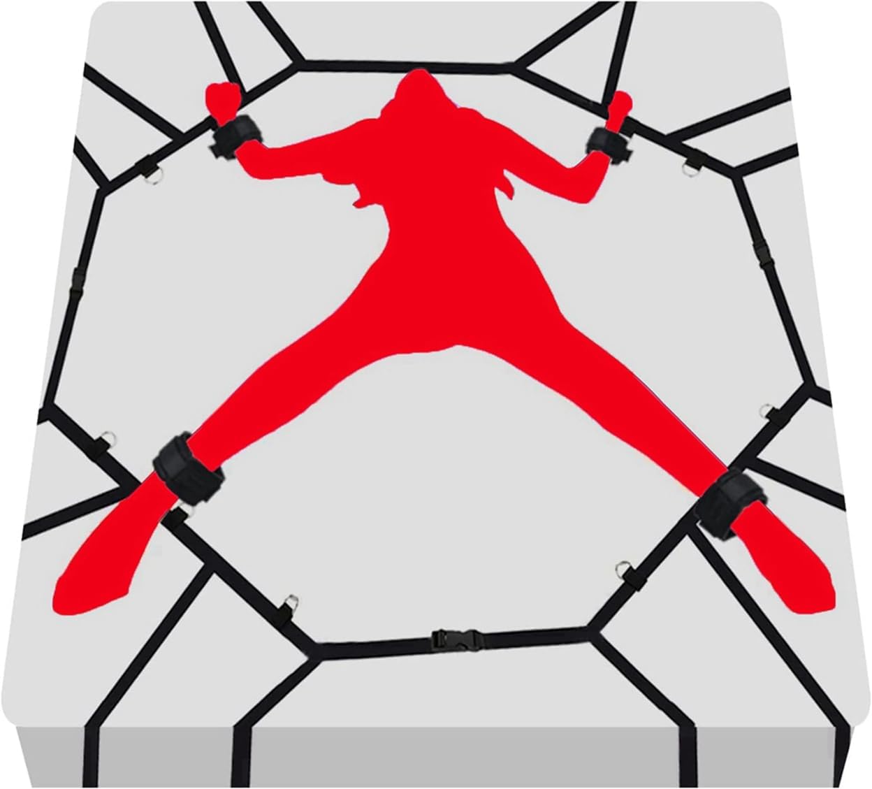 Sex Stuff for Adult Couples Sex Resistance Bands with Ankle Strap Restraint Ropes & lanyards Adult Play Kinky Handcuffs for Bed Bondaged Rope Cord & Rope for Bedroom Sex Gaming tic-tac-Toe Sweater