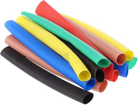 12Pcs/Bag Heat Shrink Tube Sleeve Cover USB Charger Cable Wire Protector Organizer For 5 6 7 8 X X Cable Tidy Management Sleeve Wrap Wire Hider Envel Cover Power USB Cord Clip Holder Case