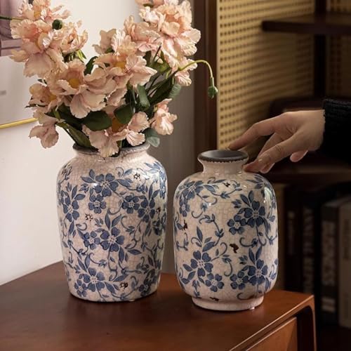 Vase en céramique rétro craquelée, le cadeau de créateur idéal