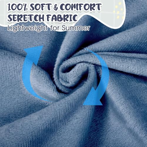 Image of Hahafelt 3 Pcs U-Shaped Pregnancy Pillow Cover, Cotton or Crystal Velvet Maternity, Soft Breathable Fit for 55 inchx31 inch Body Pillow(Haze,Crystal Velvet)