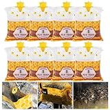 8 Big Fly Traps Outdoor Fly Trap Hanging, Wasp Trap Fly Bags Outdoor Disposable, Fly Bait Hunter Catcher Control Killer Repellent Outdoors, Ranch Fly Trap for Mosquito Bug Carpenter Bee Yellow Jacket