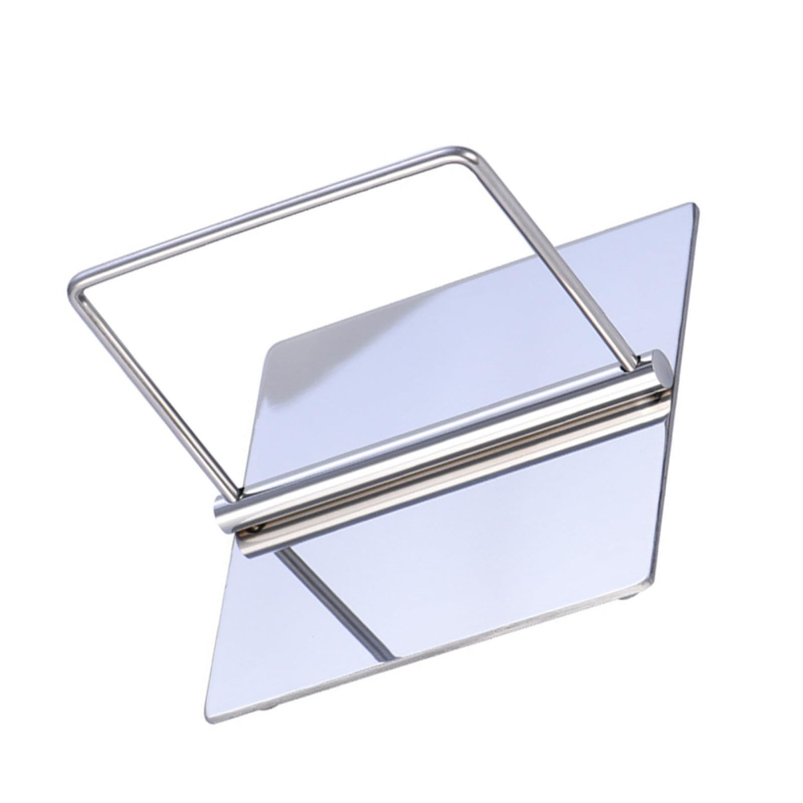 Soporte para Servilletas Color Plata de Acero Inoxidable Base Estable y Diseño Moderno, Adecuado para Restaurante y Mesa de Postres en Fiestas