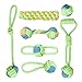 SOKUTOM Dog Toys-Dog Rope Toys for Medium Dogs and Puppies, Teething, Tug of War - Tough Dog Toys, Set of 7-Piece Assortment