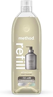 Method Premium Gel Hand Wash Refill, Violet + Lavender, 34 Ounce, 1 pack, Packaging May Vary (Packaging May Vary)