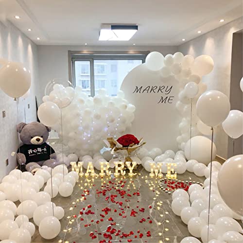 Image of 5 inch White Latex Balloons, 100 pcs Mini Thick Party Balloons for Birthday Wedding Baby Shower Decorations(White)