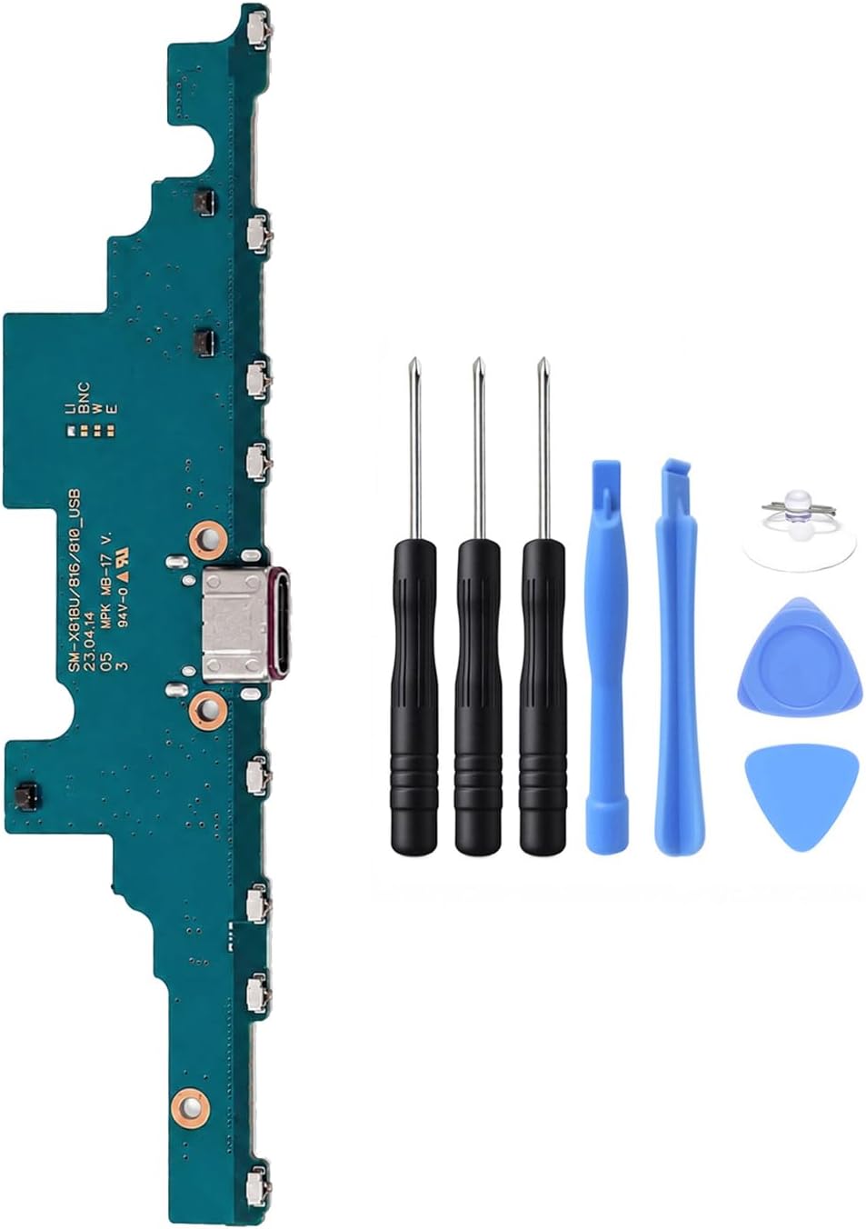 Ubrokeifixit Tab S9 Plus X816 USB Charging Port Dock Connector Charger Board Flex Cable Replacement for Samsung Galaxy Tab S9+ SM-X818U X816B X810 12.4
