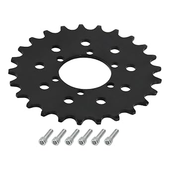 410 Chain 25 Tooth Rear Sprocket 106mm OD 36mm Center Hole with 6 Bolts Compatible with Road Bike City Bike Folding Bike Fixie Cruiser Commuter Bicycle Scooter MTB E-Bike Single Speed
