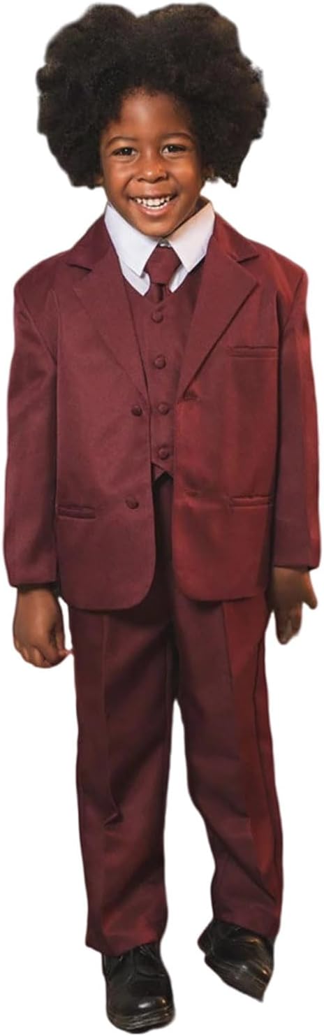 Boy's Three Pieces Prom Daily Tuxedos Single Breasted Button Notch Lapel Suit Set