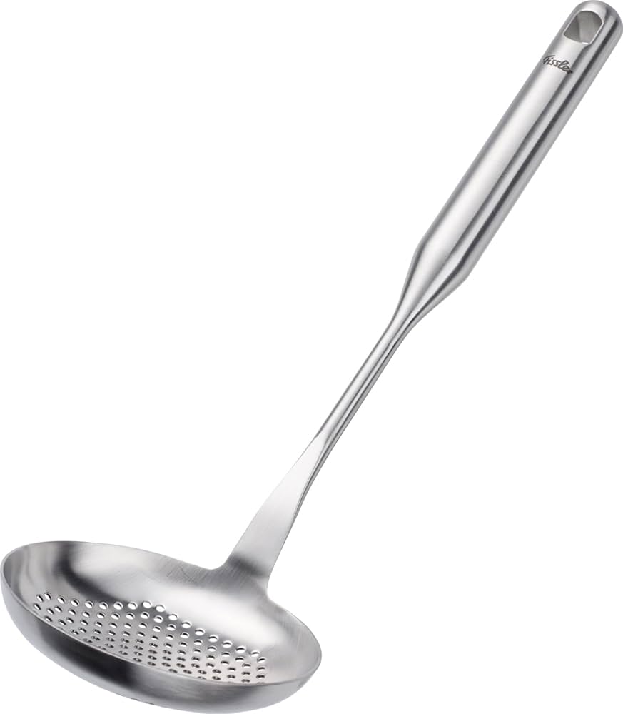Schiumarola In Acciaio Inox Fissler Essential 35 Cm | Cucchiaio Forato Con Occhiello | Lavabile In Lavastoviglie - 2