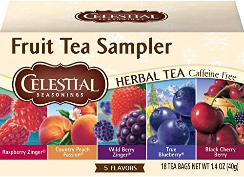 Celestial Seasonings Herbal Tea, Fruit Tea Sampler, 18 Count