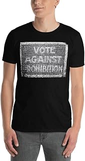 Funny Roaring Twenties No Prohibition Roaring 20s Gift Vote Against Prohibition Sign T-Shirt