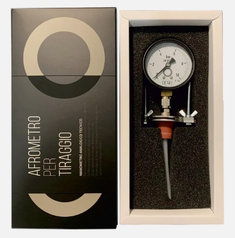Generico AFROMETRO X Controllo Presa di SPUMA SOVRAPRESSIONE TIRAGGIO ANIDRIDE CARBONICA METODO Classico