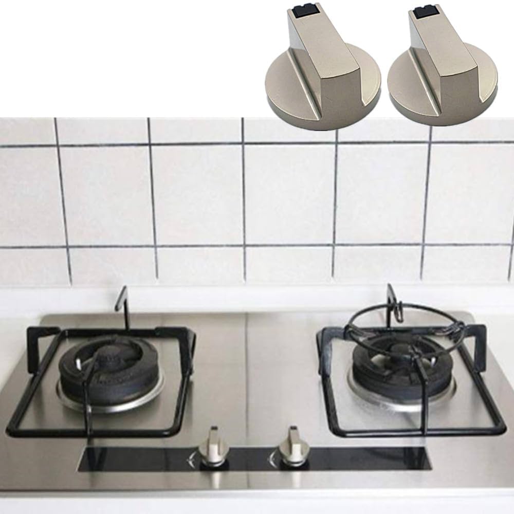 4 Manopole Fornello A Gas In Lega Di Zinco - Diametro 6 Mm, Colore Argento - Foto 8